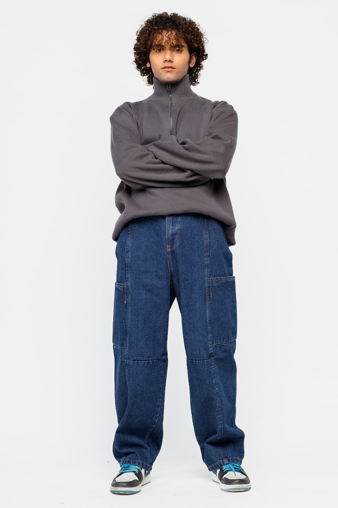 Blue Men's Baggy Slouchy Jeans