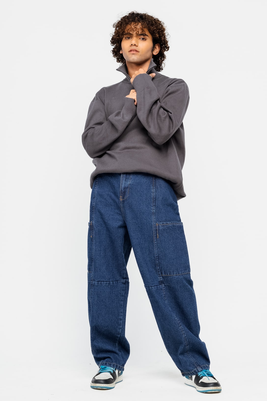 Blue Men's Baggy Slouchy Jeans