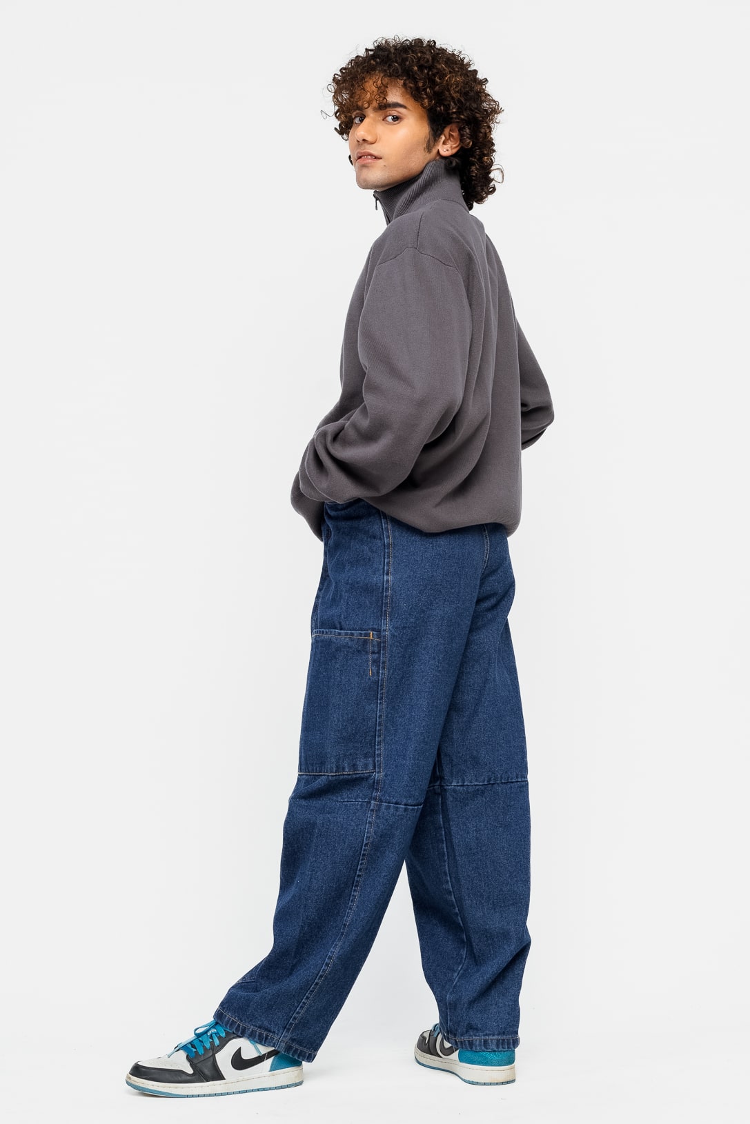 Blue Men's Baggy Slouchy Jeans