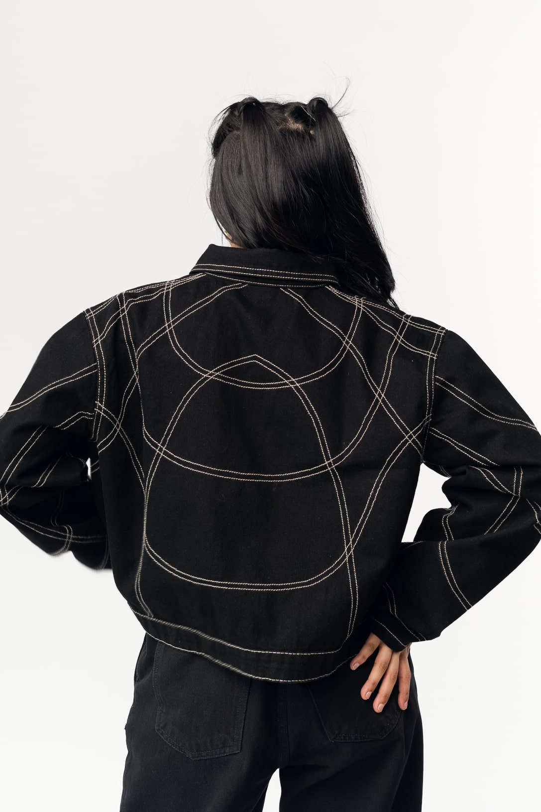 SEAM PLAY BLACK JACKET