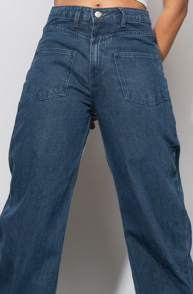 REVERSE STRAIGHT JEANS