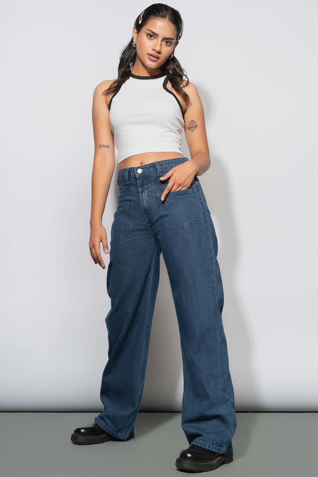 REVERSE STRAIGHT JEANS