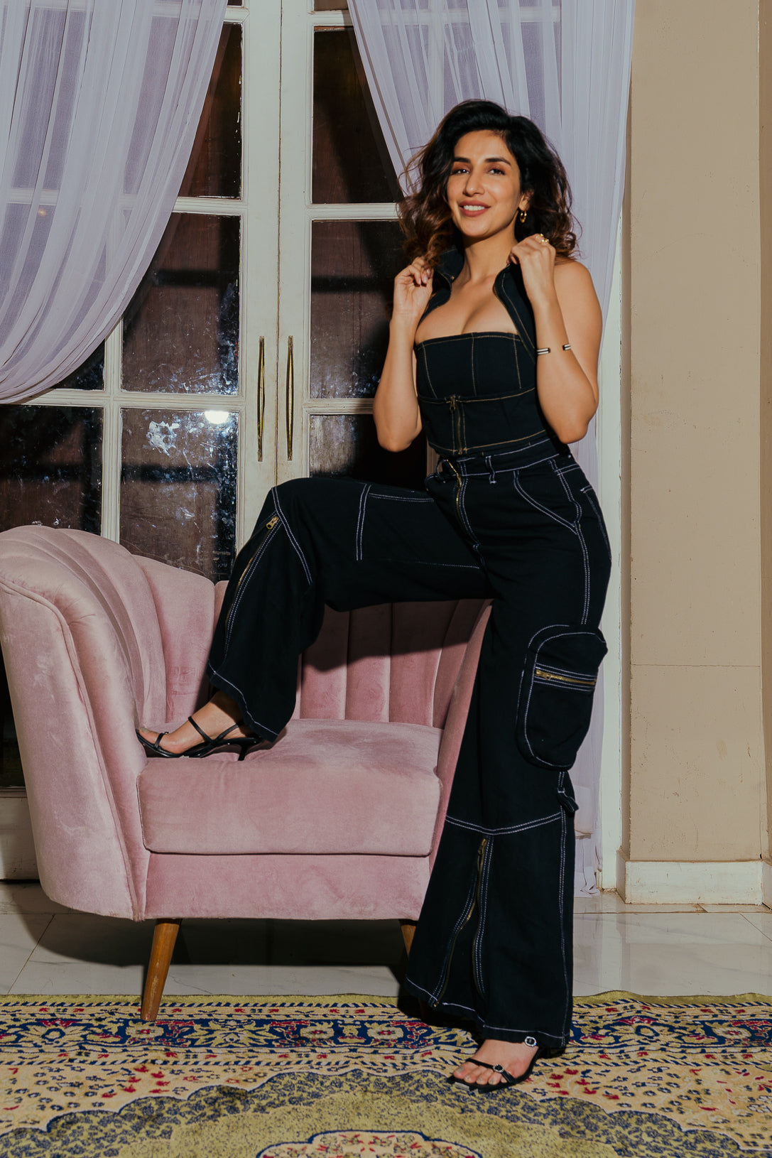 Murky Women's Wide Cargo Jeans