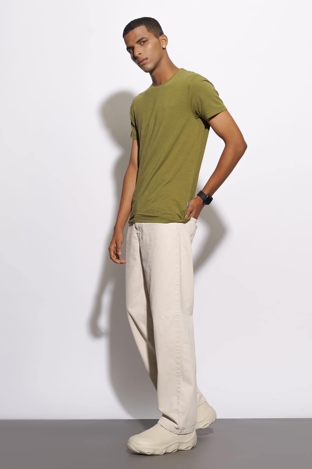 Ecru Men's Straight Jeans