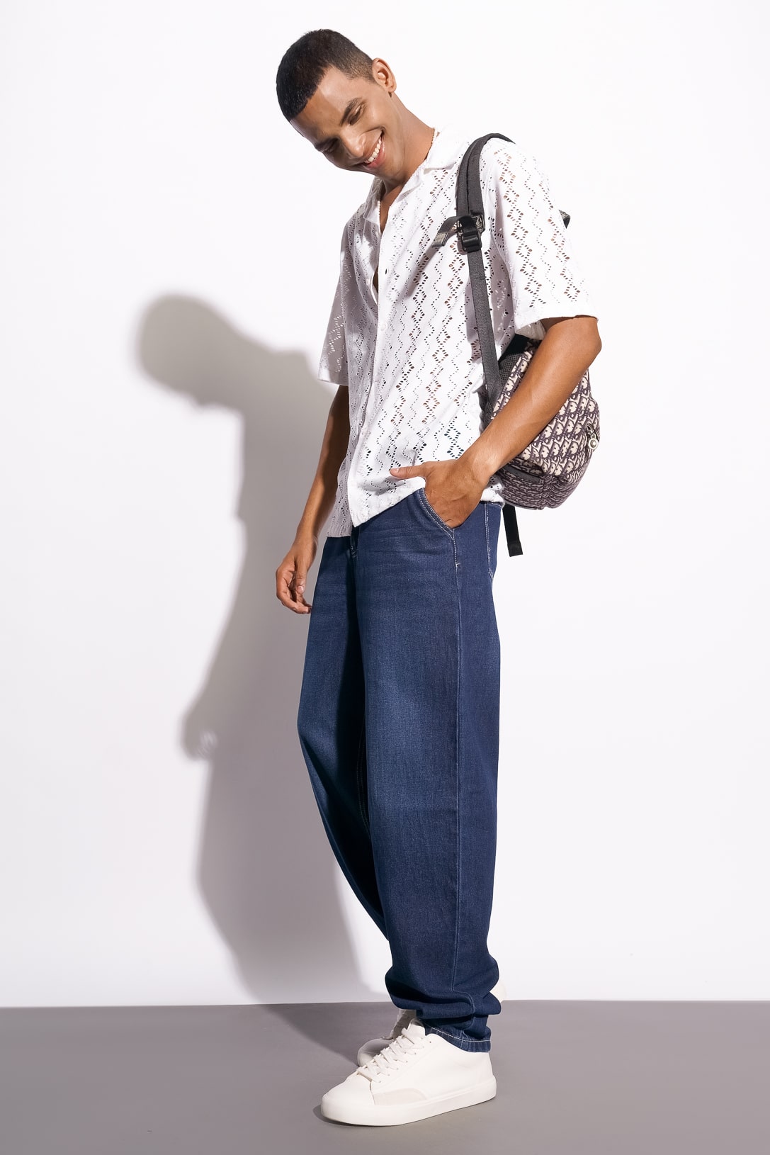 MEN'S DARK SLOUCHY JEANS