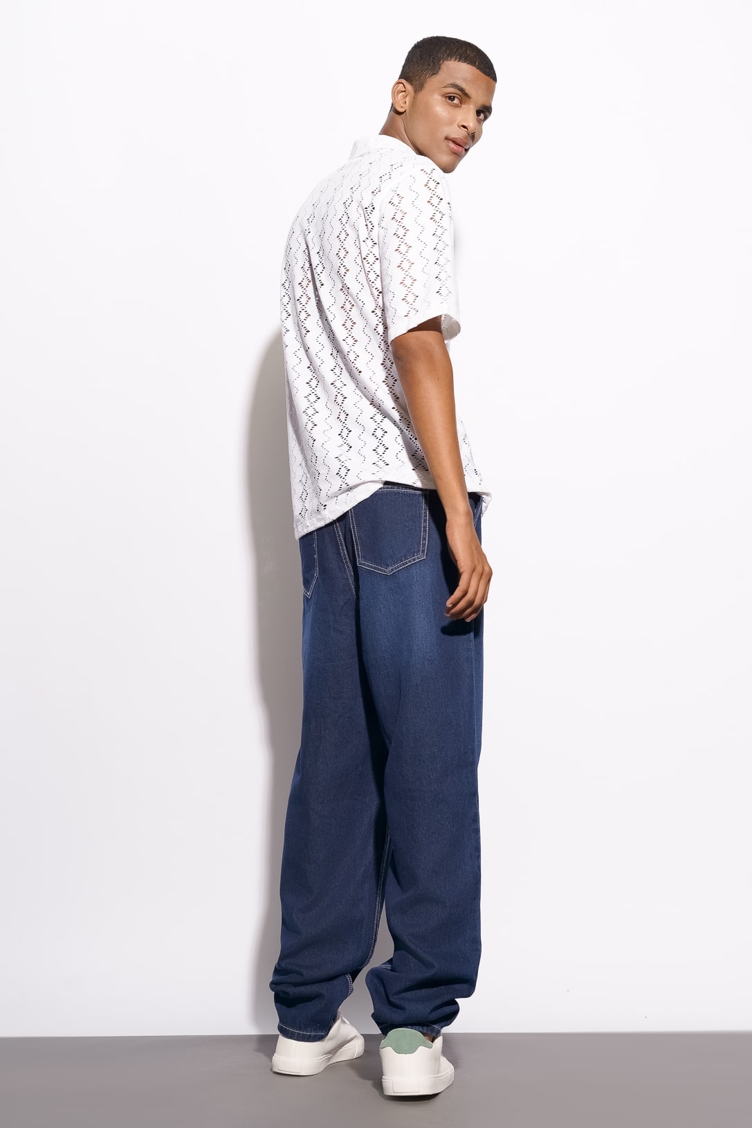 MEN'S DARK SLOUCHY JEANS