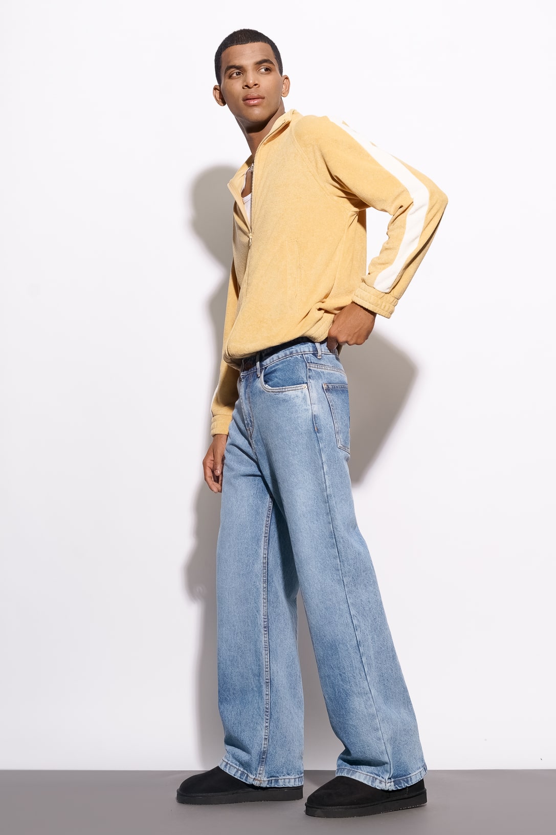 Light Blue Men's Wide Jeans