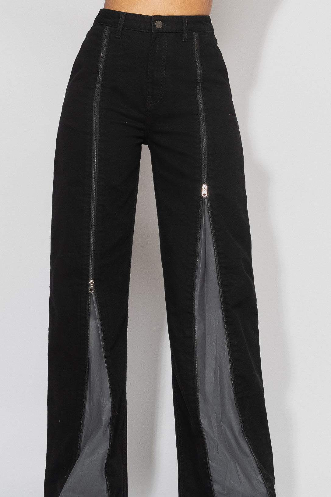FRONT ZIP STRAIGHT PANTS