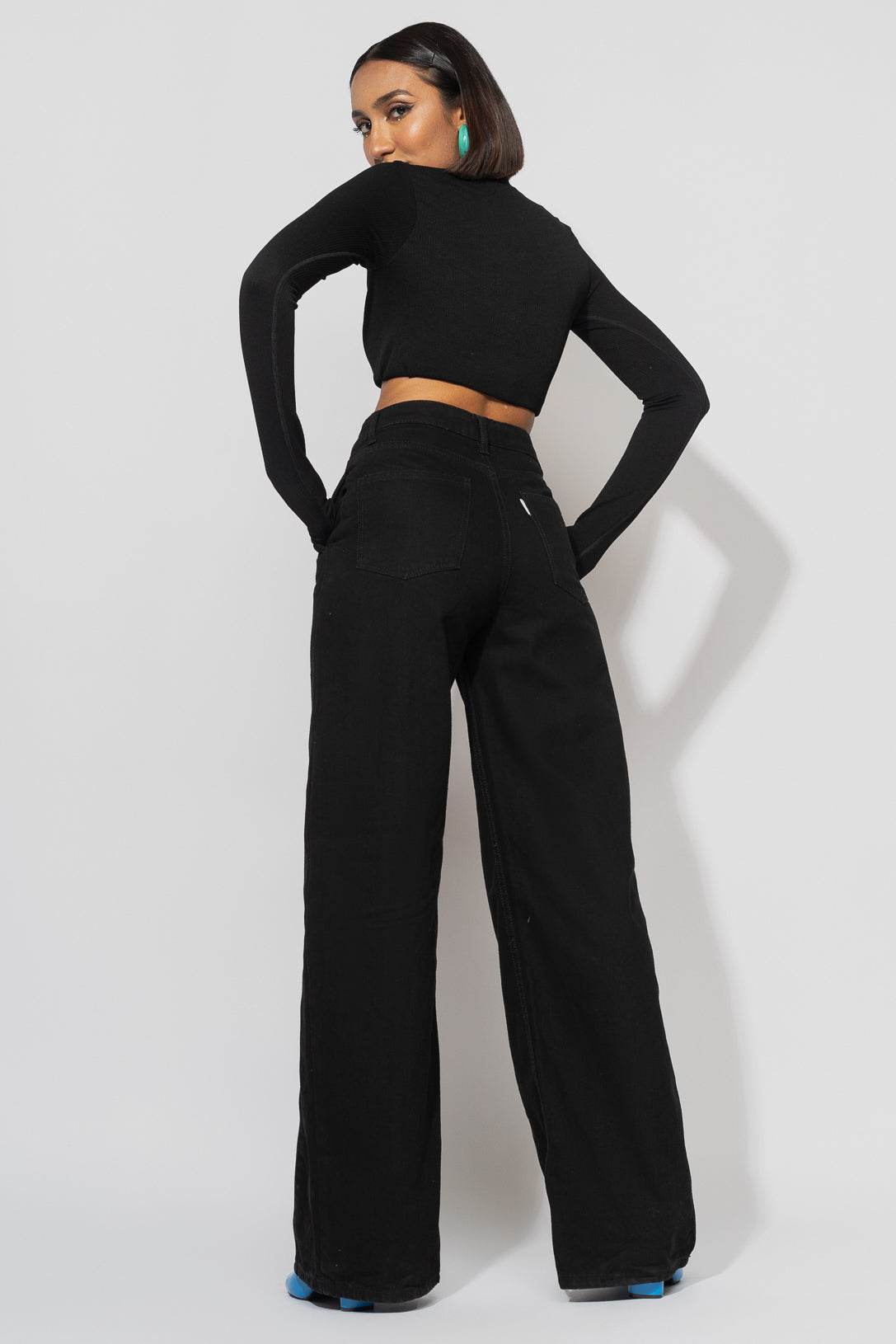 FRONT ZIP STRAIGHT PANTS