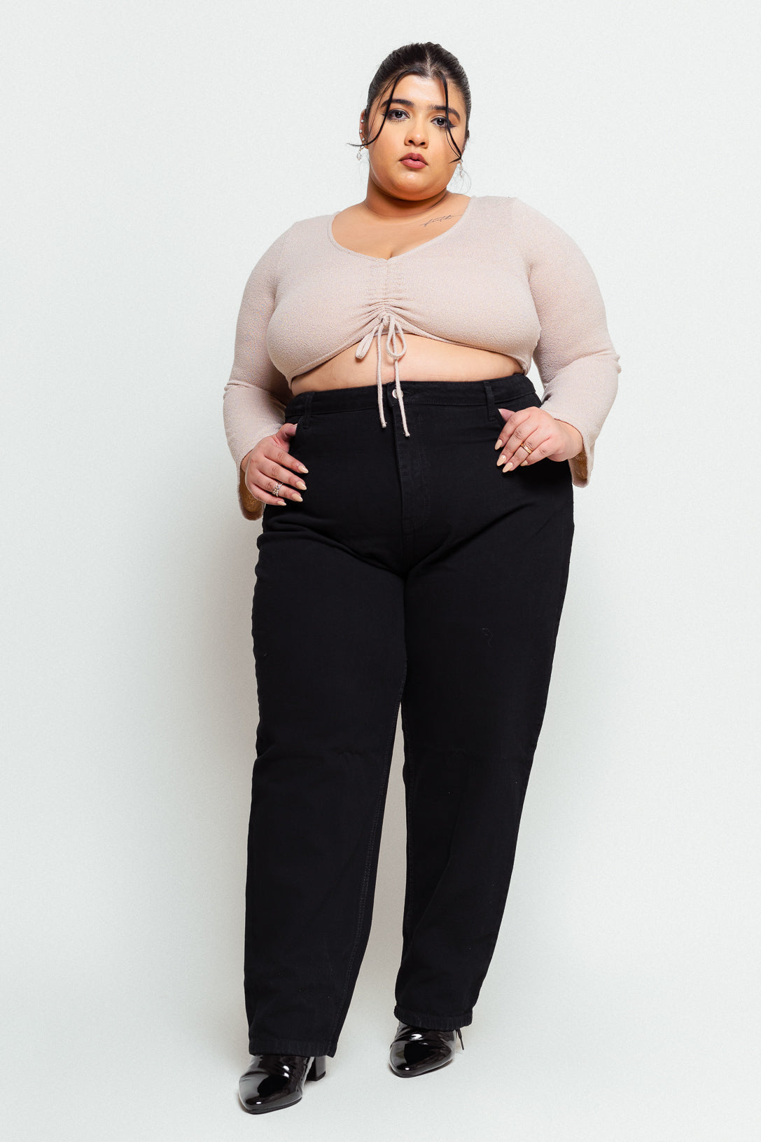 Black High Rise Women's Slim Jeans