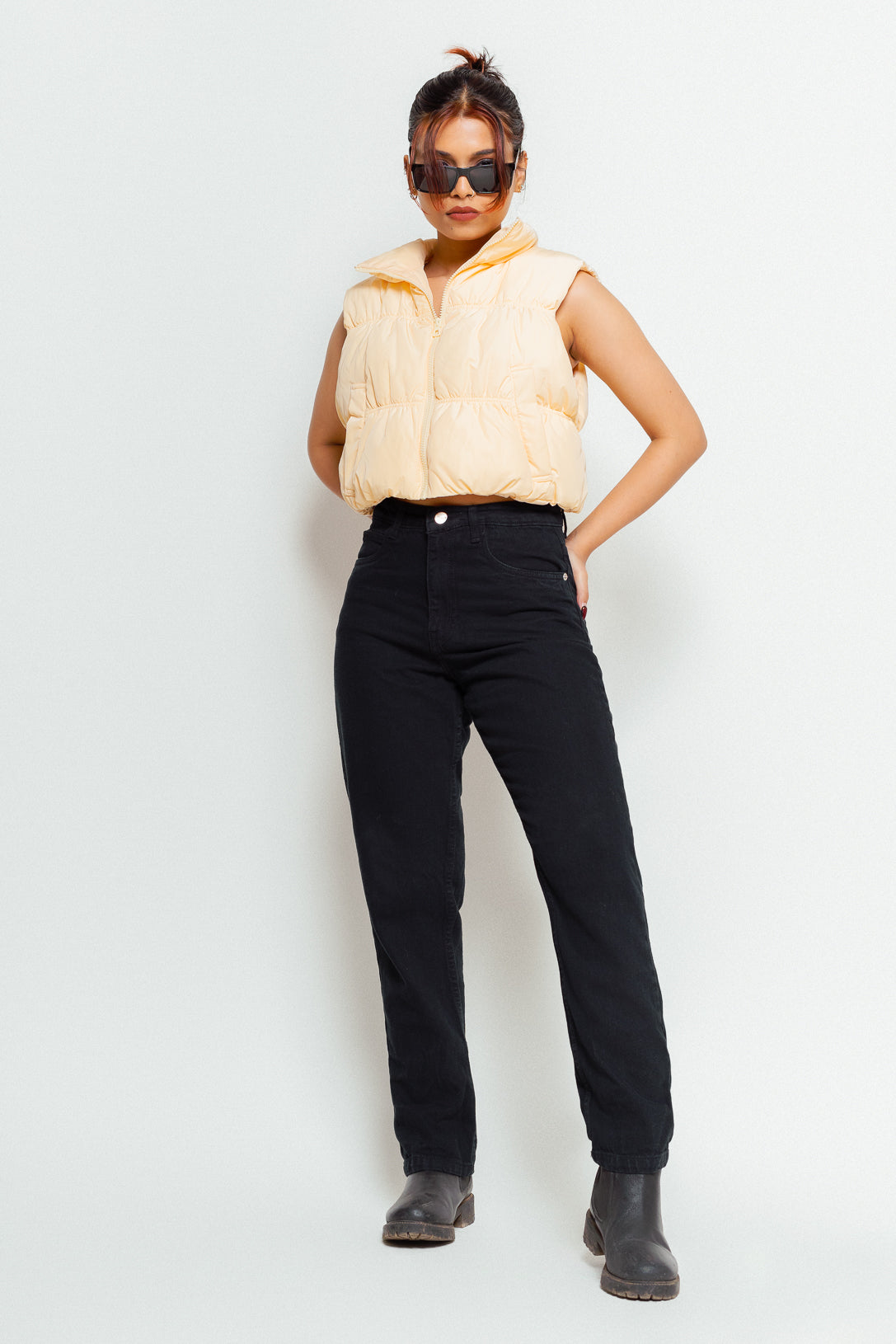 Black High Rise Women's Slim Jeans