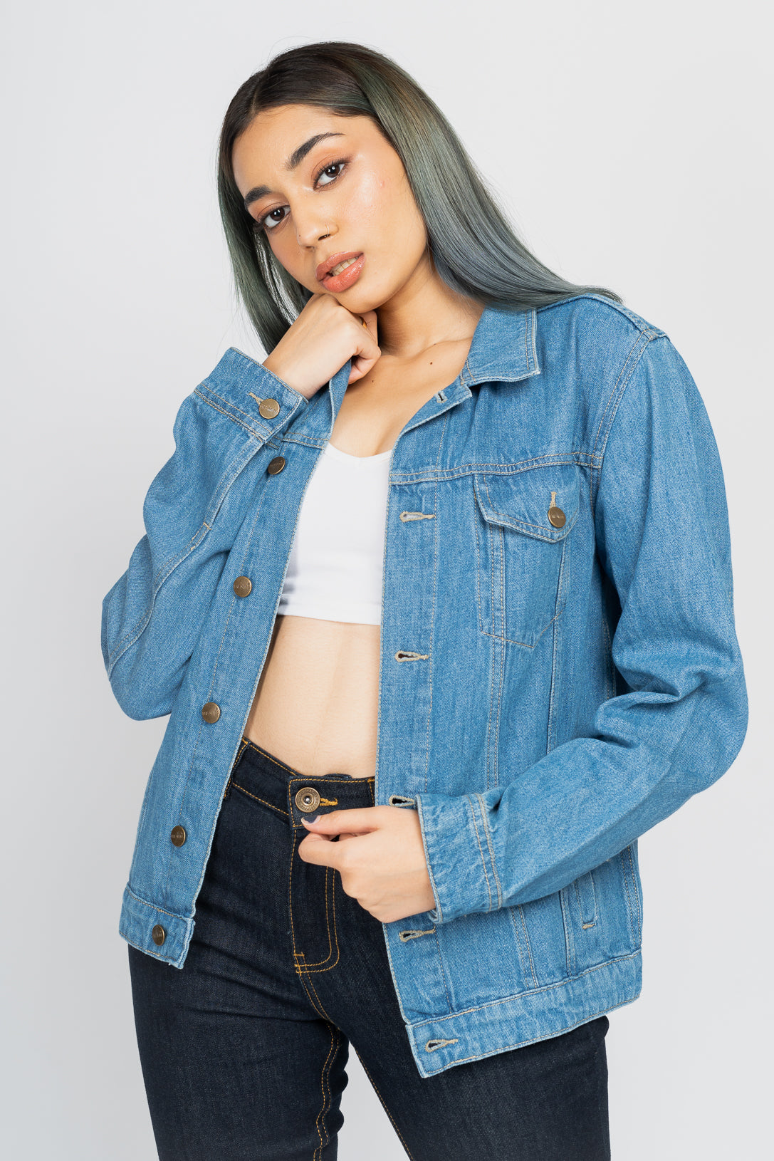 Mid-blue Trucker Jacket