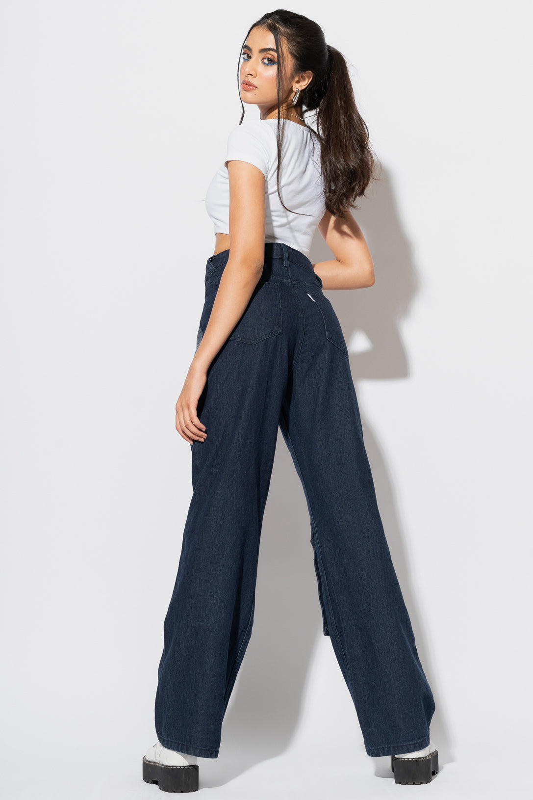 DARK BLUE UTILITY JEANS