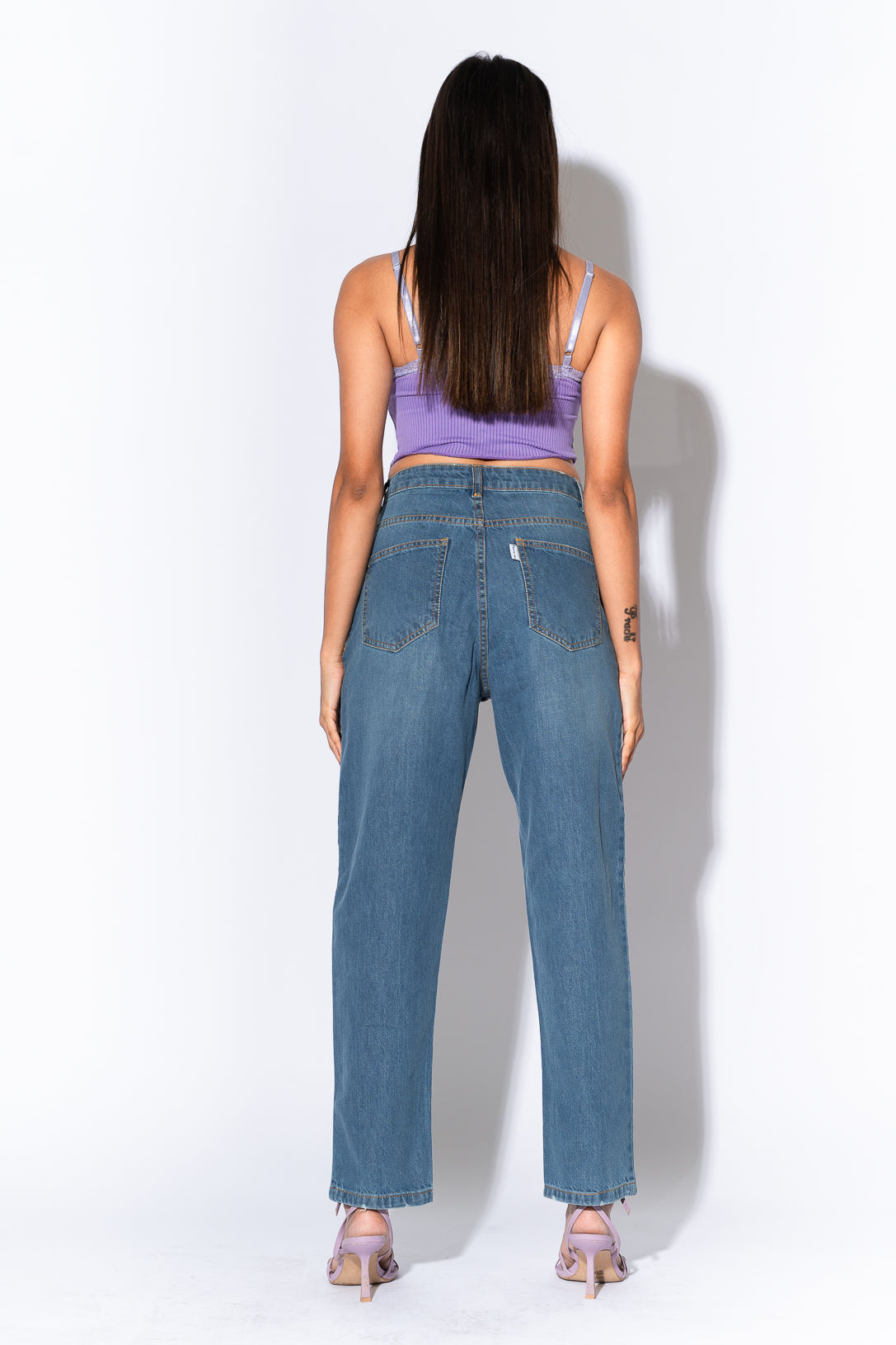 Vintage distressed mom jeans