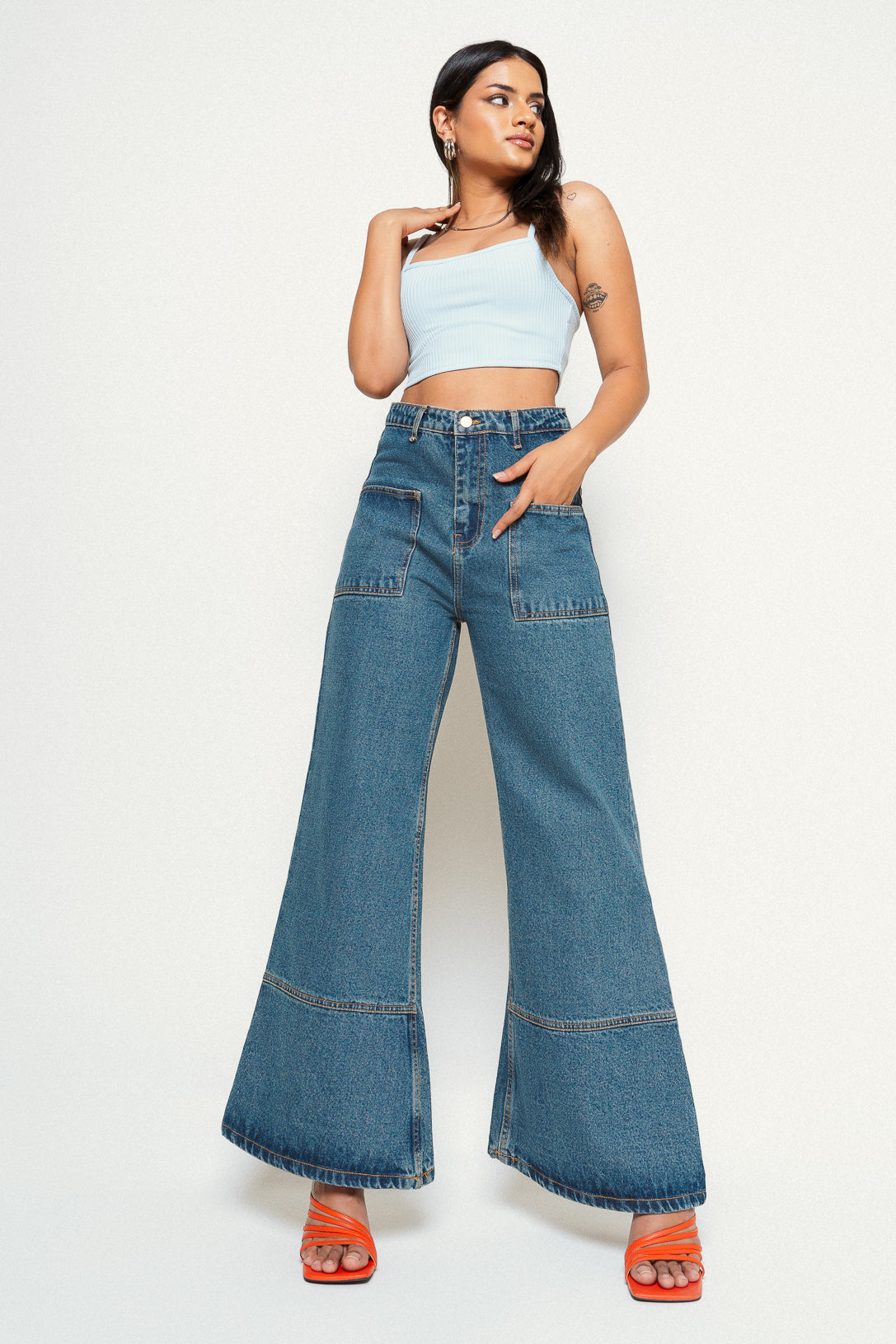 OLD SPICED FLARE JEANS