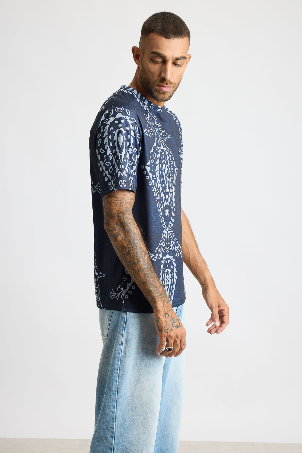 Printed Men's T-Shirt - Warli