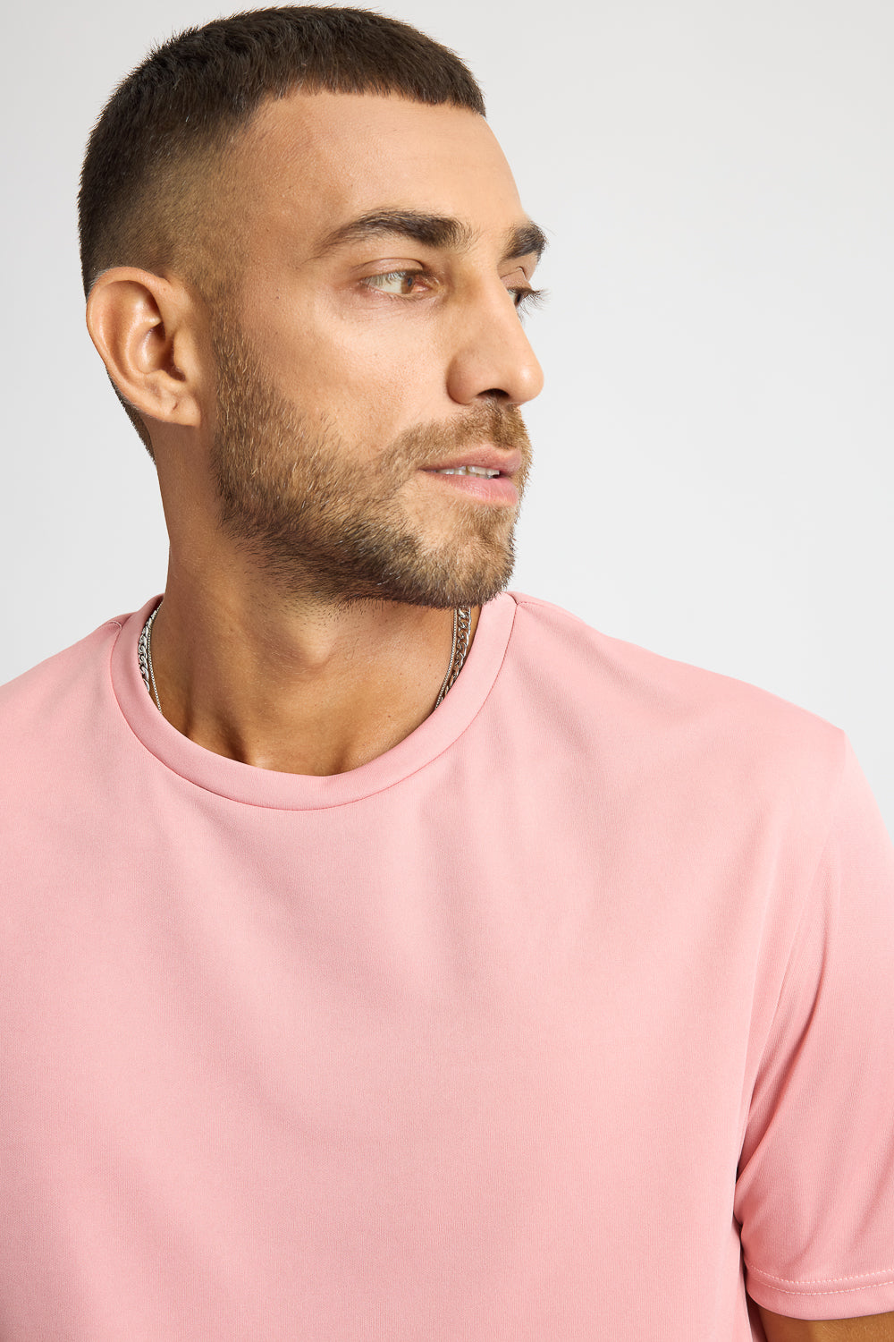 Printed Men's T-Shirt - Classic Pink