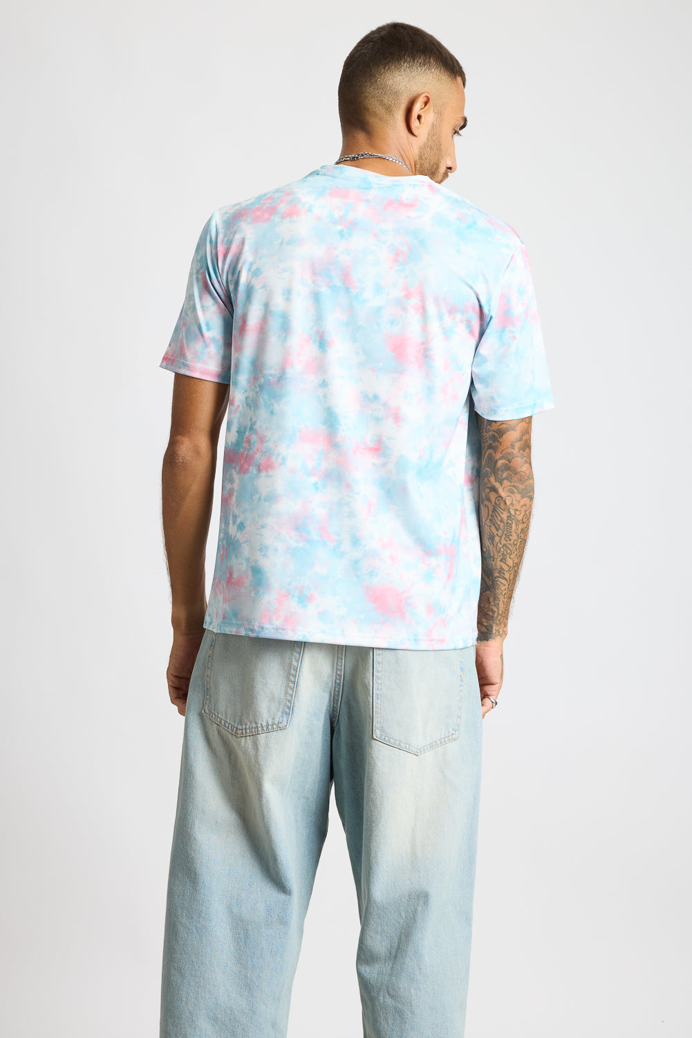 Printed Men's T-Shirt - Tie Dye Effect