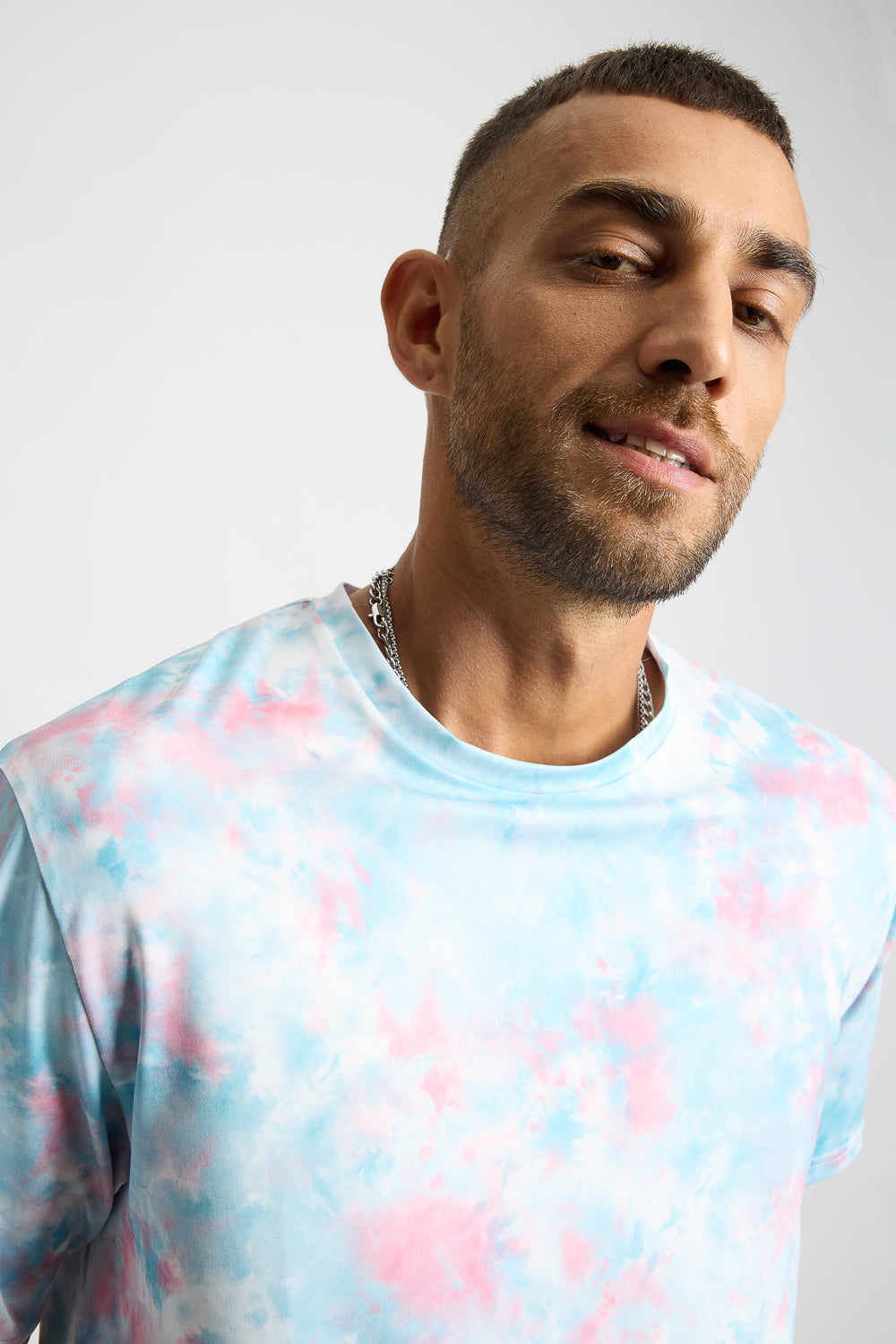 Printed Men's T-Shirt - Tie Dye Effect