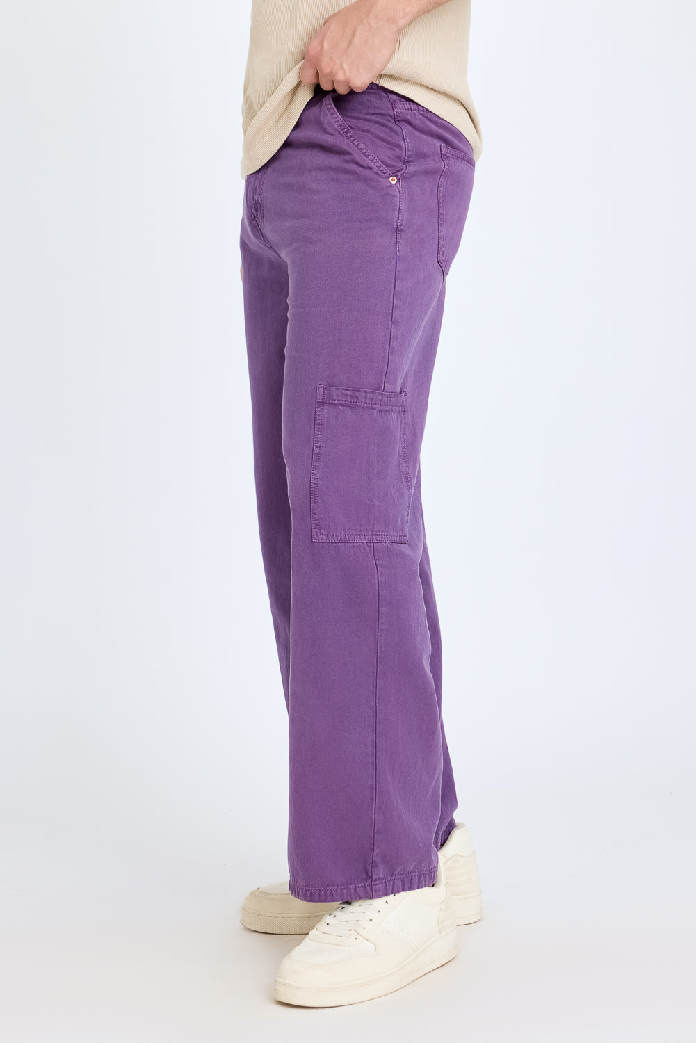 Lilac men's Cargo Jeans