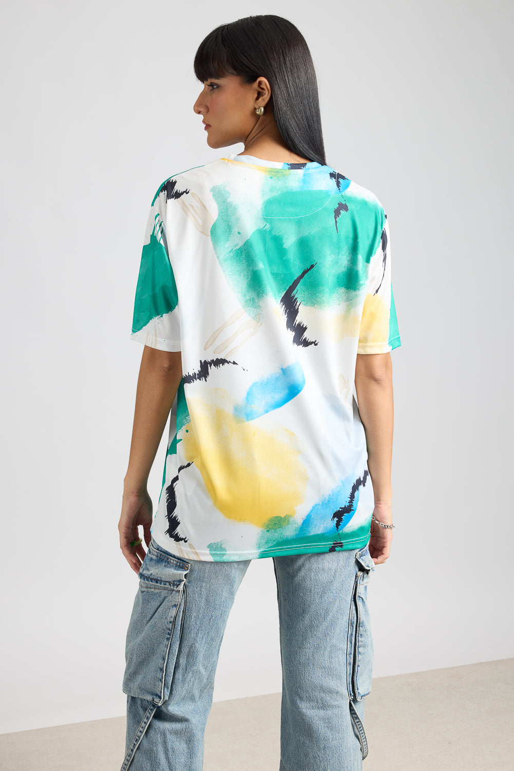 Printed Women's T-Shirt - Water Colour Effect