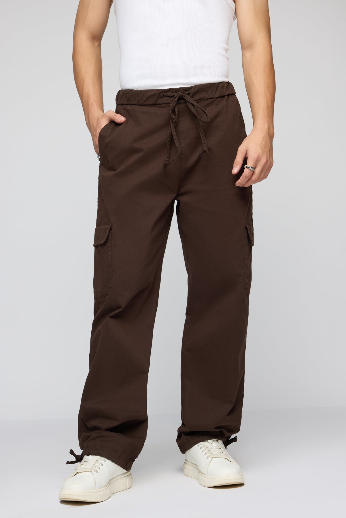 Aztec Brown Men's Relaxed Fit Cargo Pants