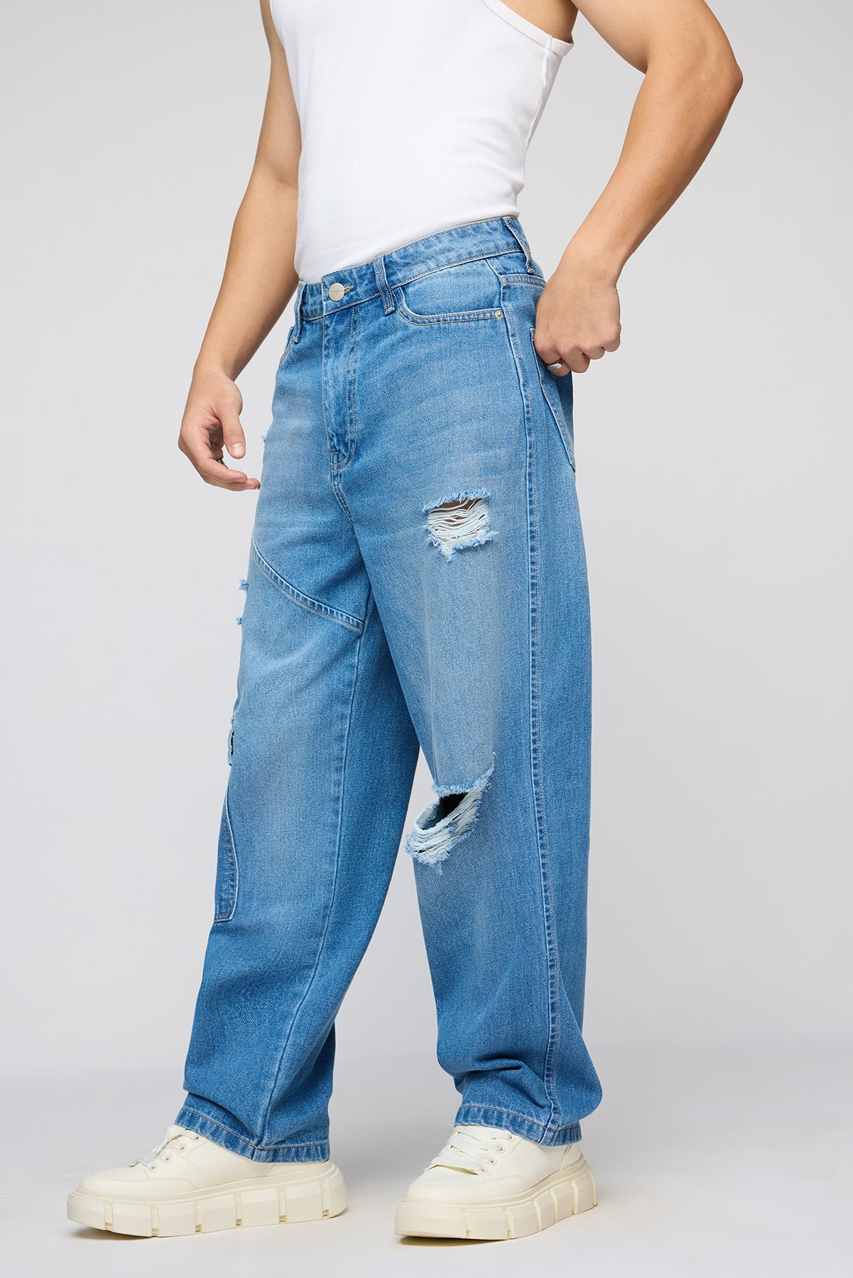 Streetwise Torn Men's Straight Fit Jeans