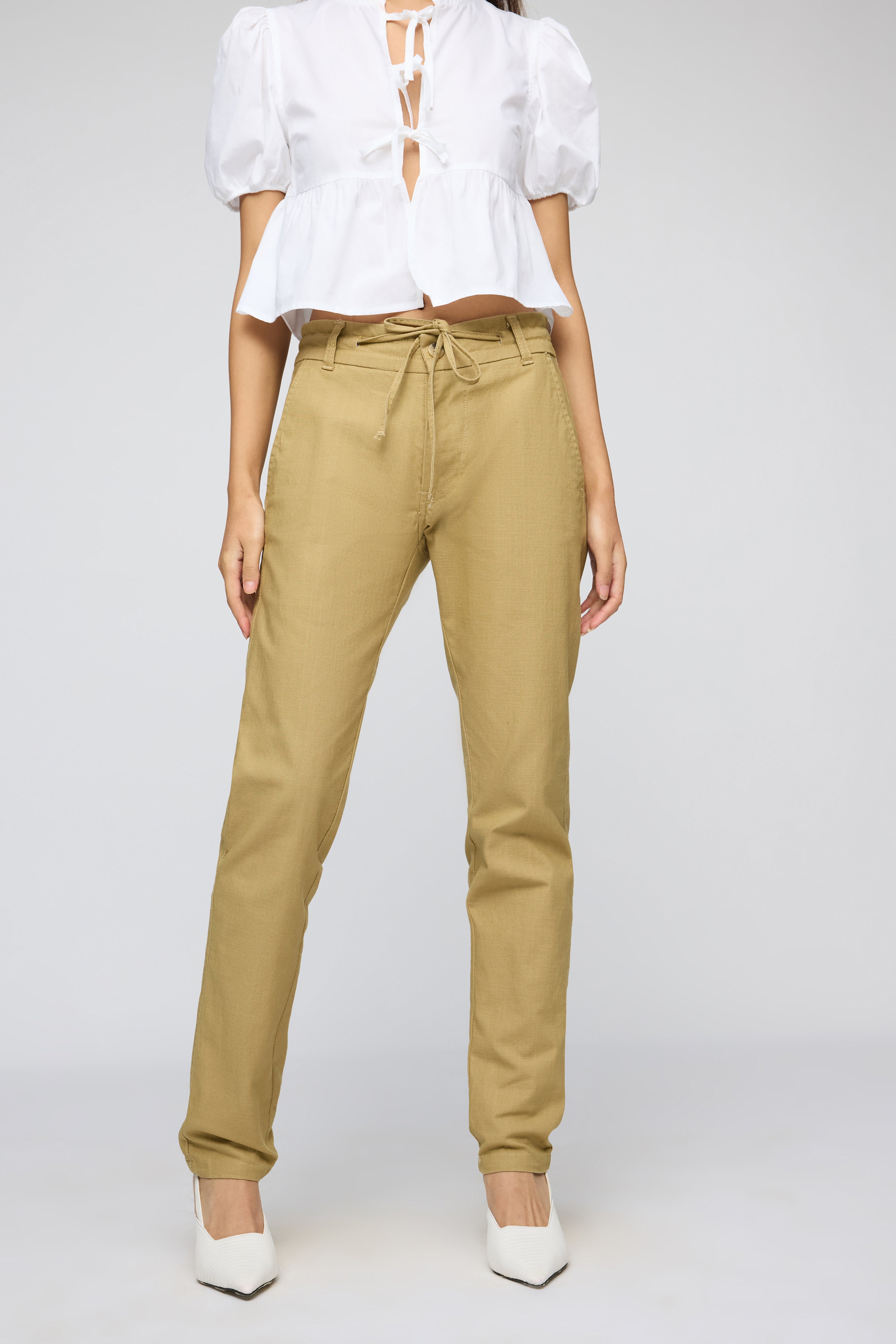 Women's Khaki Summer Joggers