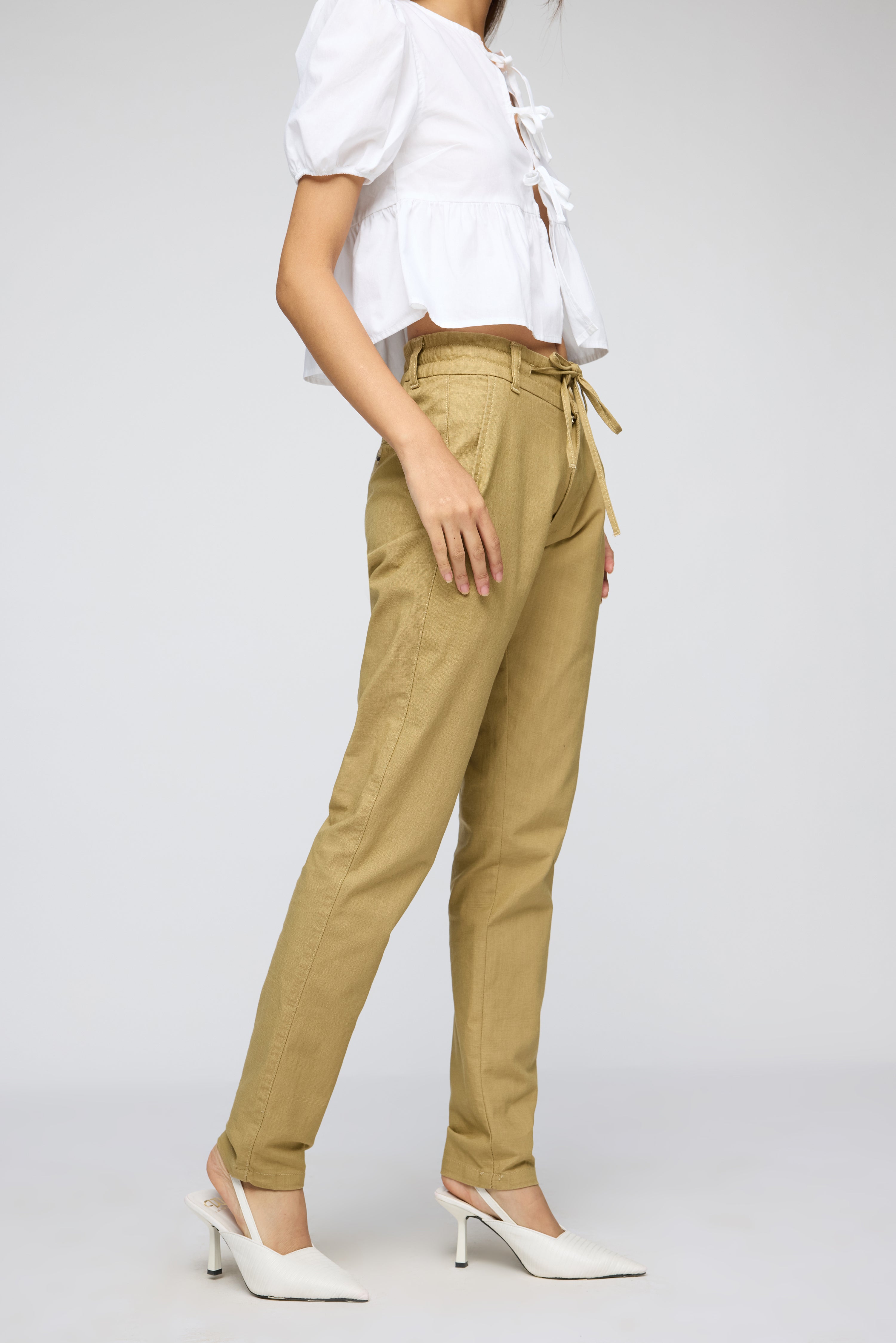 Women's Khaki Summer Joggers