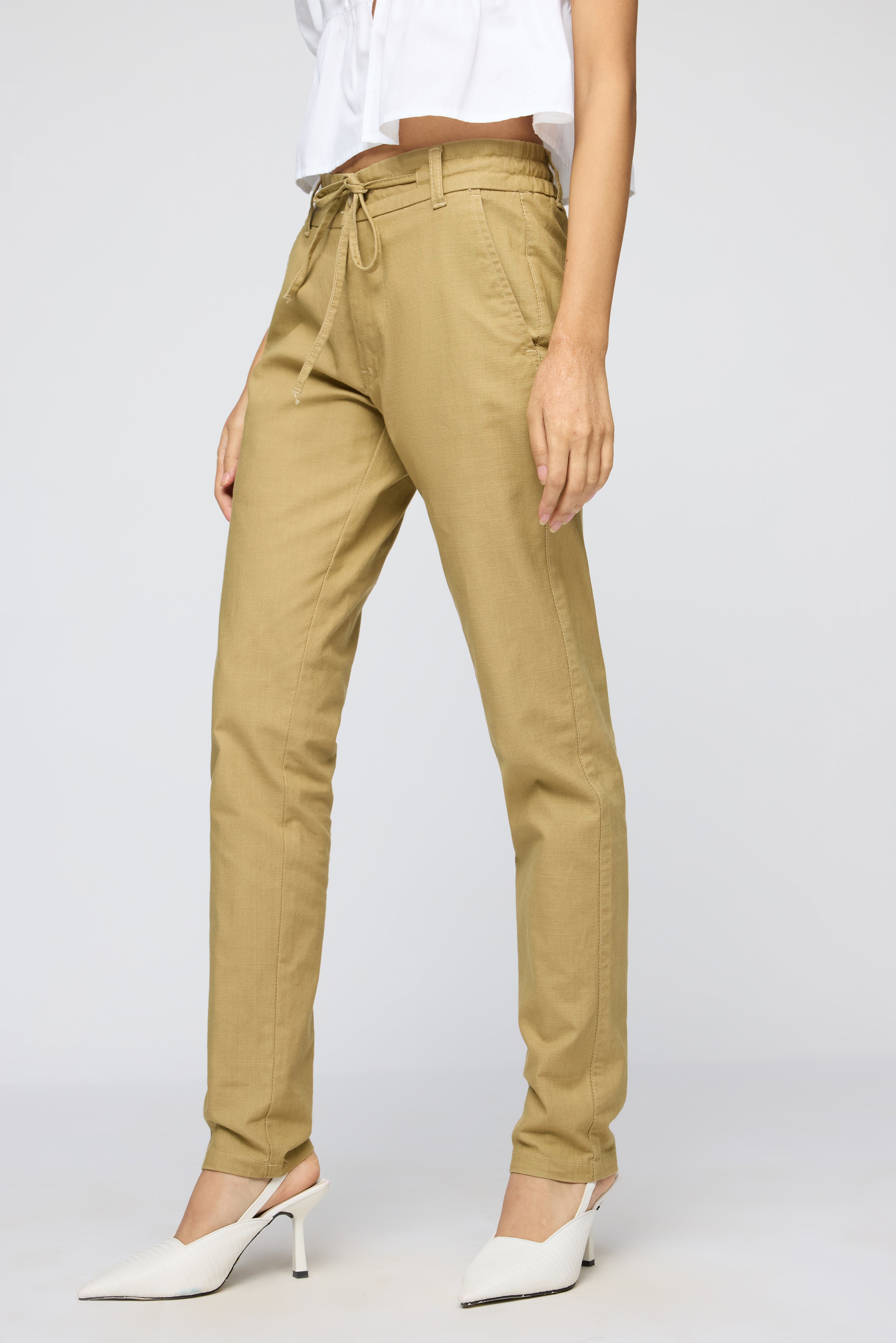 Women's Khaki Summer Joggers