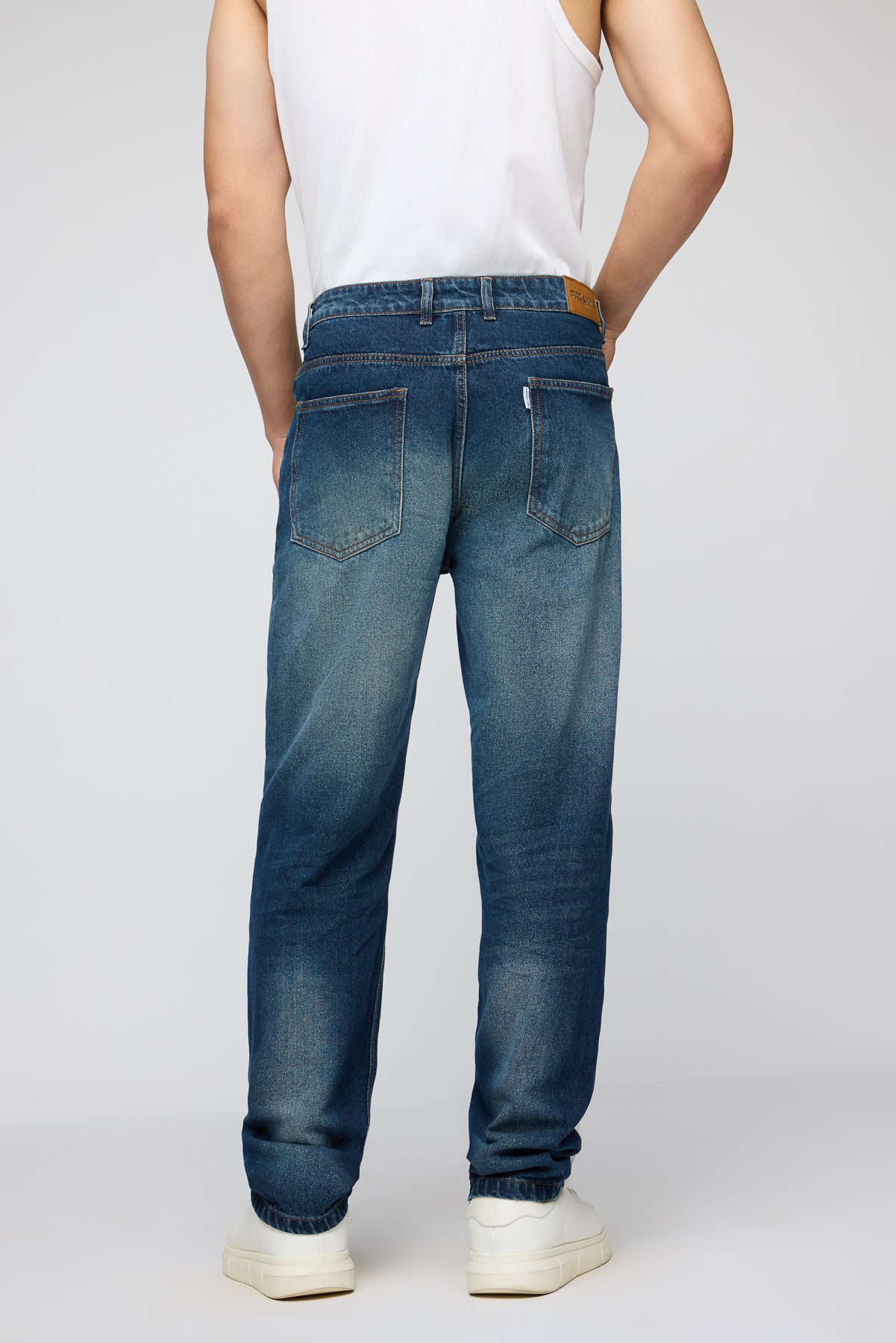 Split Shade Men's Relaxed Fit Jeans