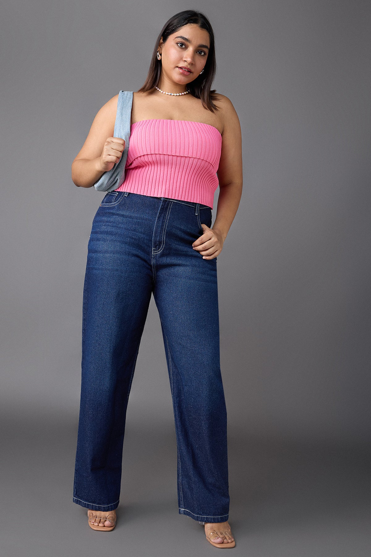 Curve Timeless Blue Straight Jeans