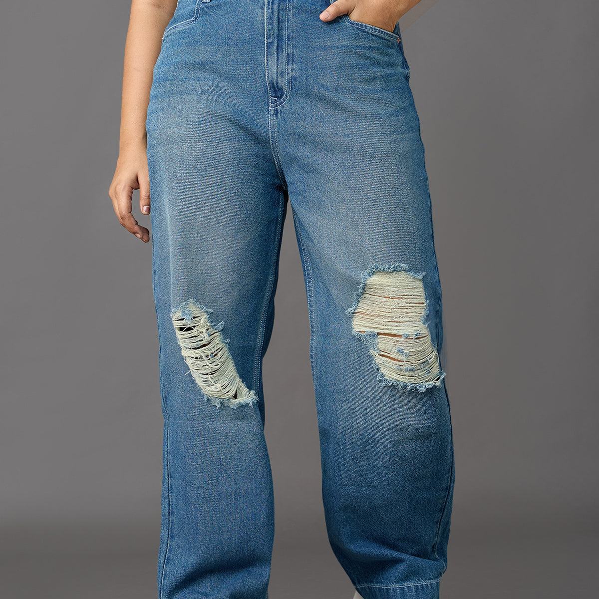 【DEARMINE】Muse Rust Coated Jeans Pointer Muse Jeans - Ripped – BLVD