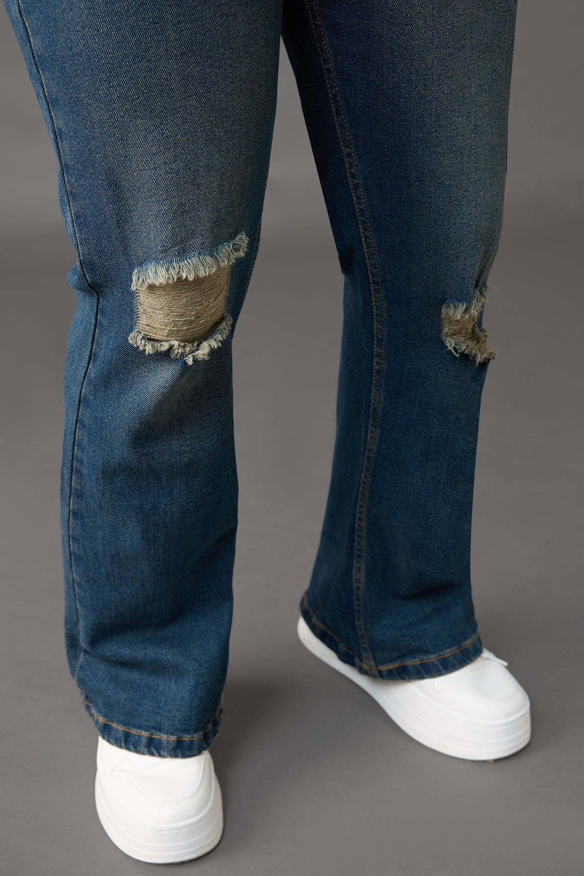 Curve Vintage Blue Stretch Bootcut Jeans