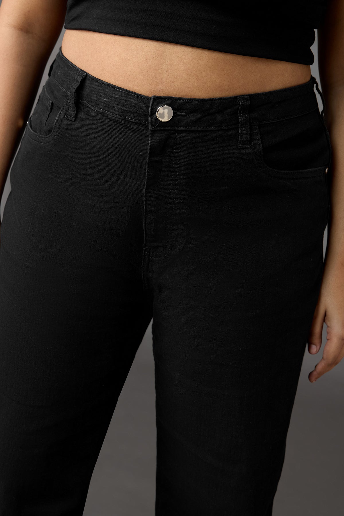 Tapered Regular Black Curve Jeans