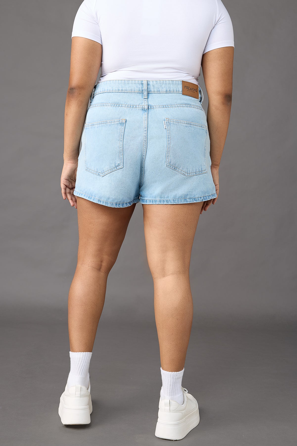 Curve Dreamy Light Blue Denim Shorts