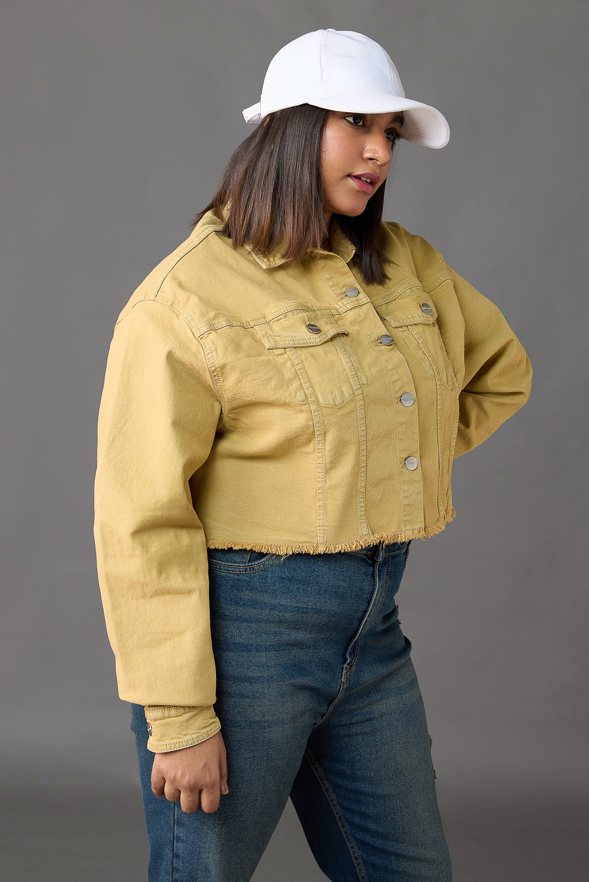 Curve Dessert Raw Hem Jacket