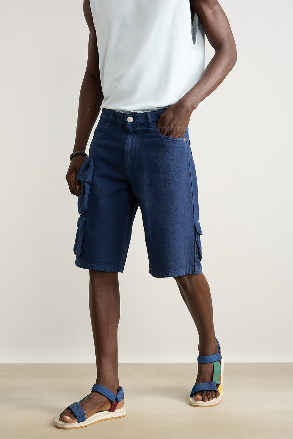 Navy Cargo Men's Shorts