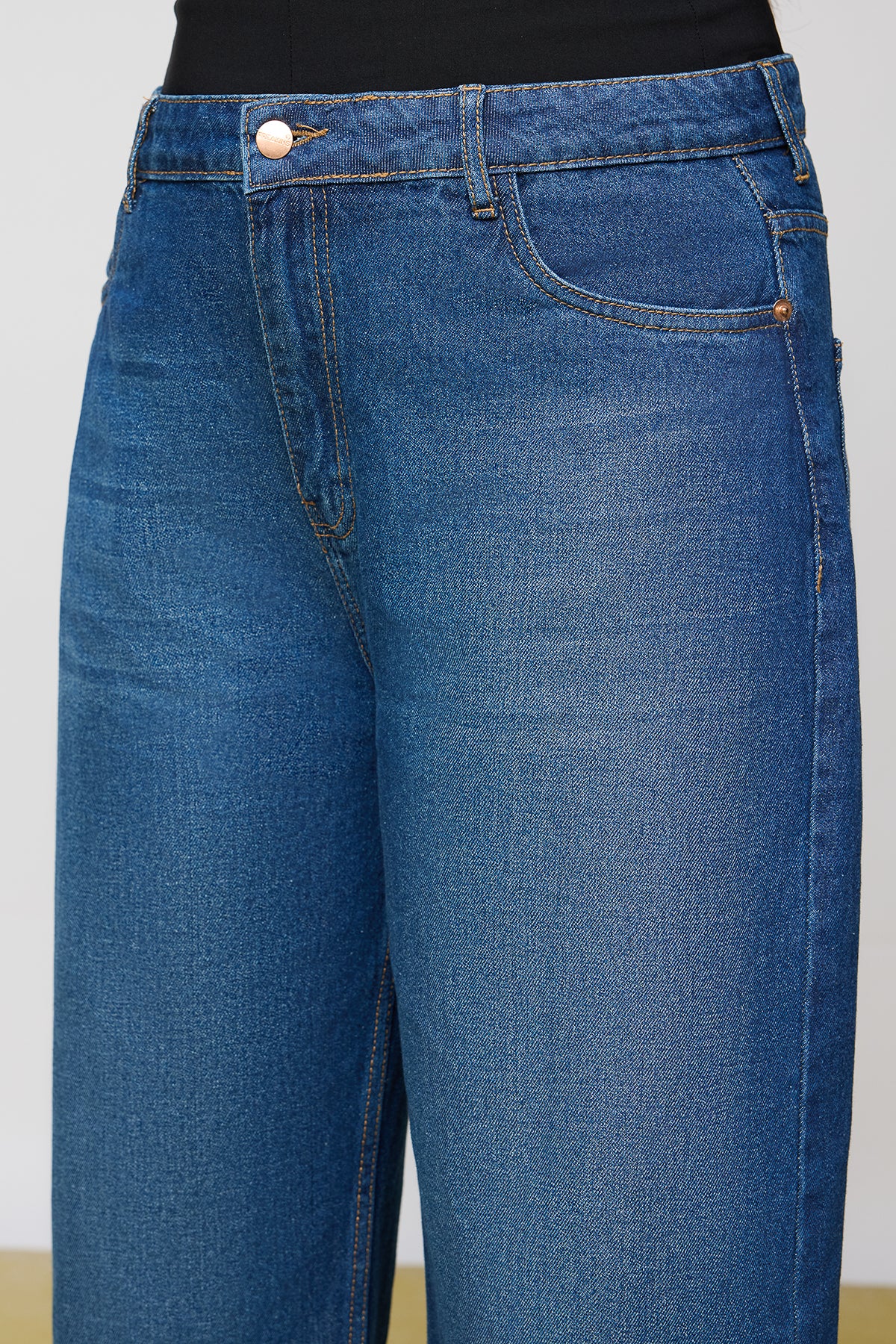 Pacific Blue Curve Wide Leg Jeans