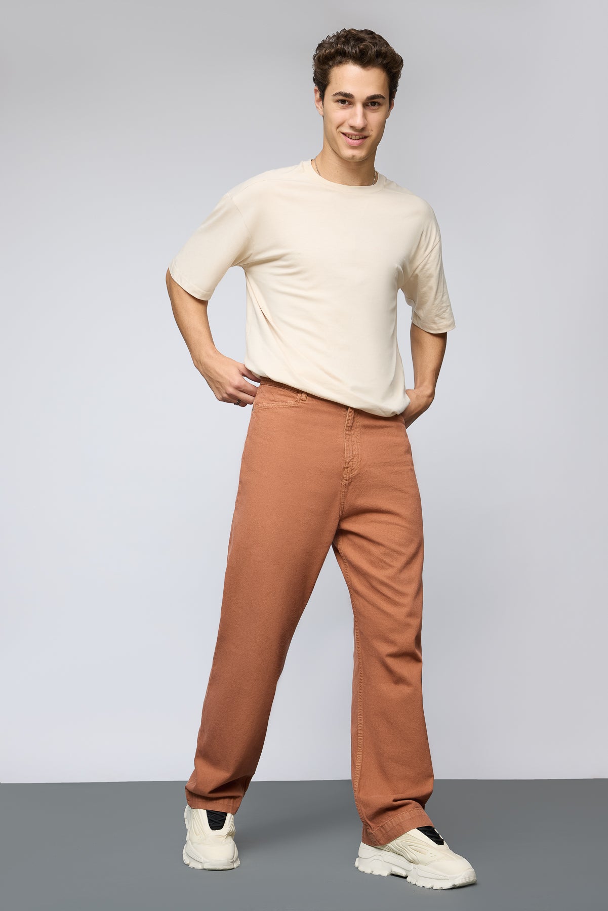 Sundown Brown Men's Straight Leg Jeans