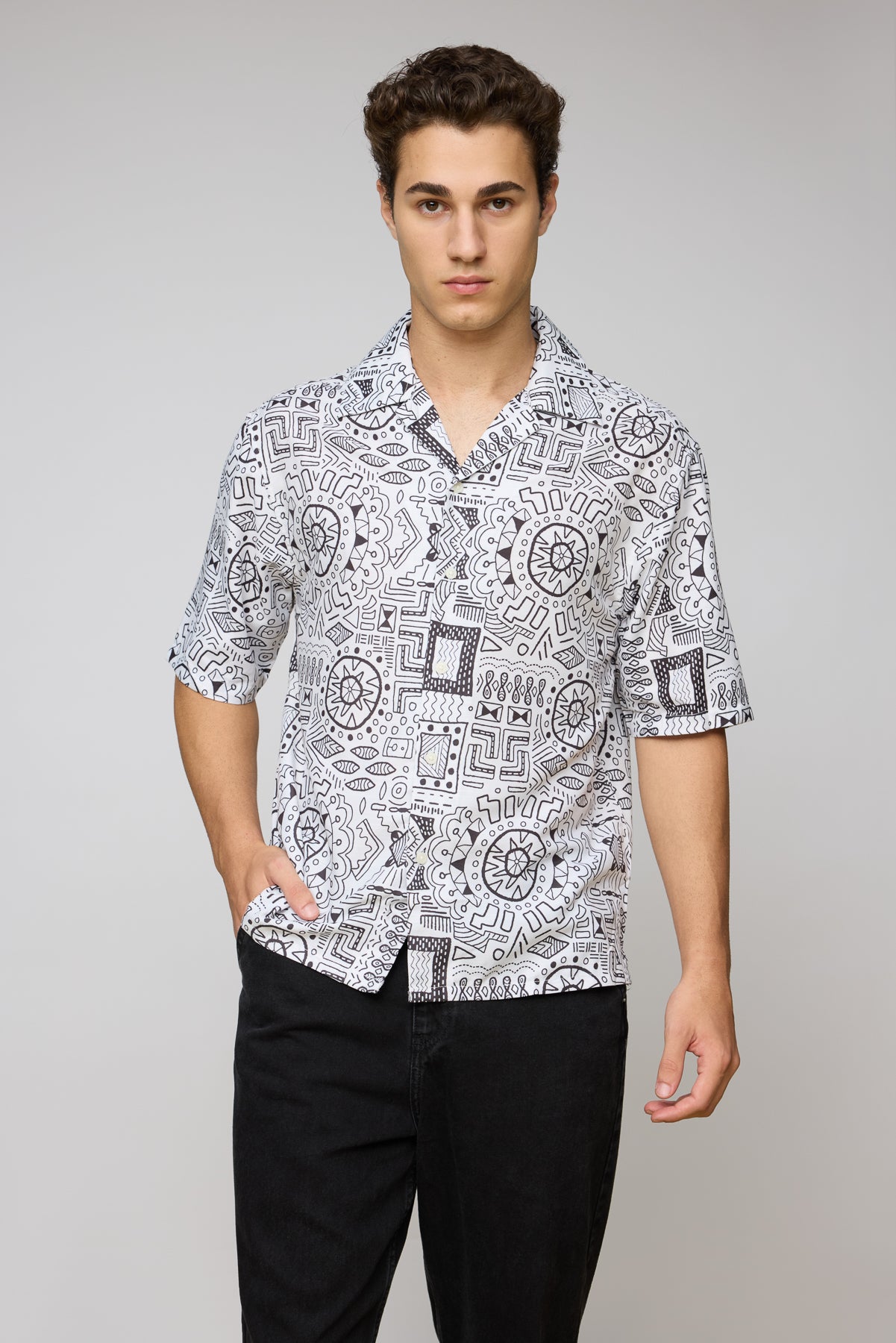 Neo Nomad Men's Resort Collar Shirt