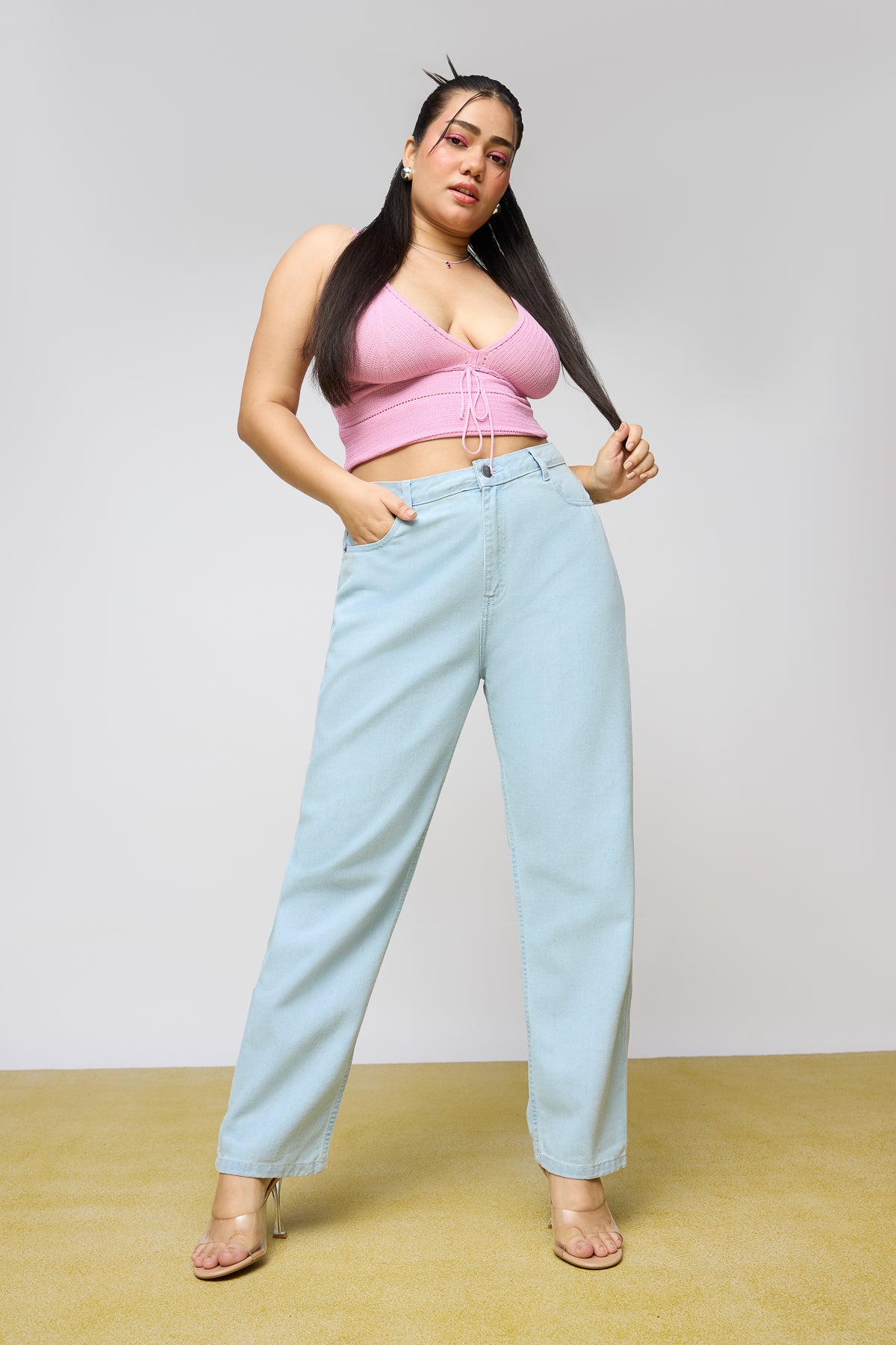 Dreamy Denim Curve Mom Fit Jeans