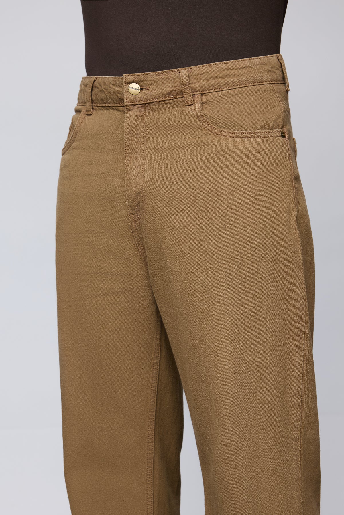 Golden Brown Men's Wide Leg Jeans