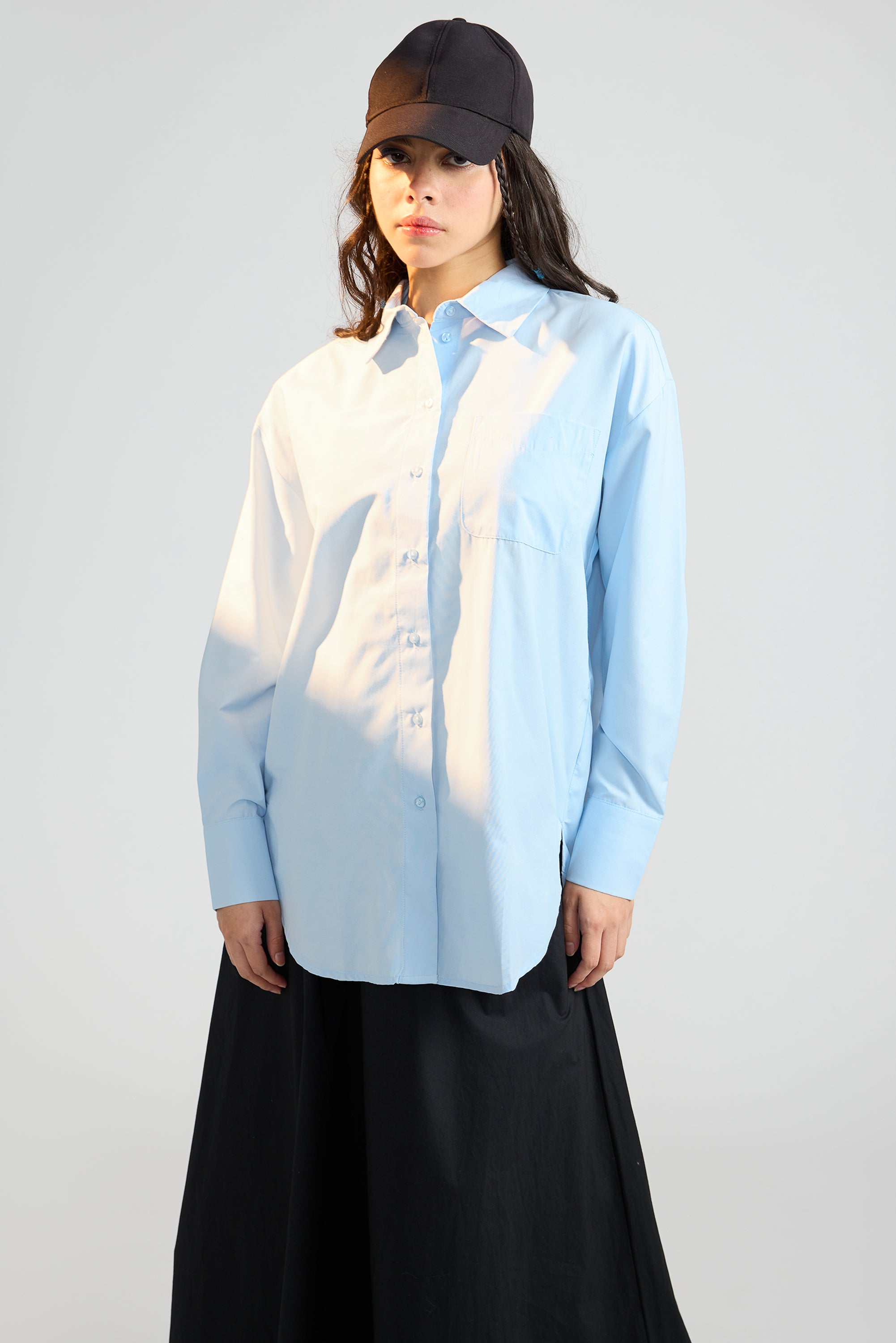 Cashmere Blue Relaxed Fit Women's Shirt