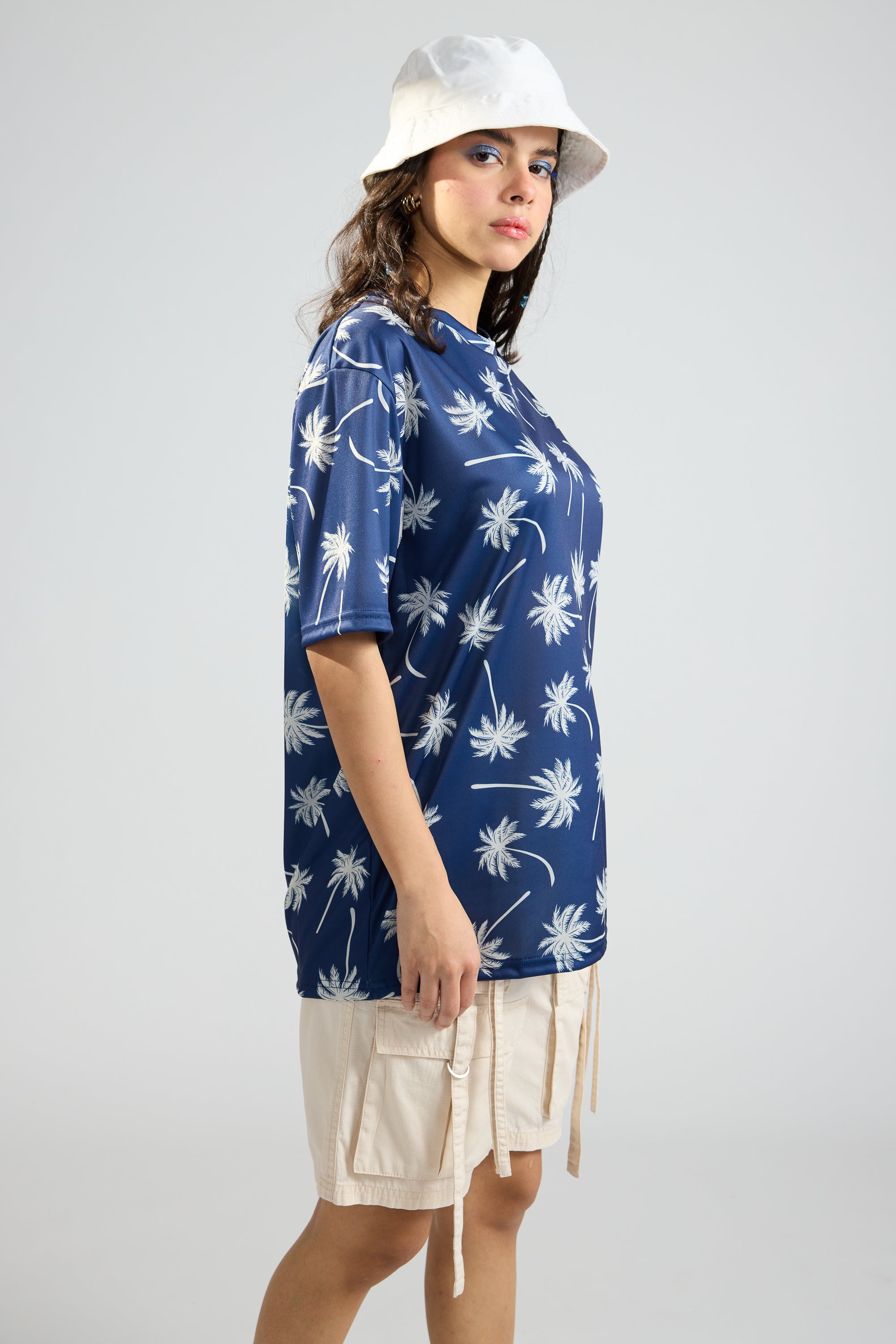 Printed Women's T-Shirt- Coconut Trees