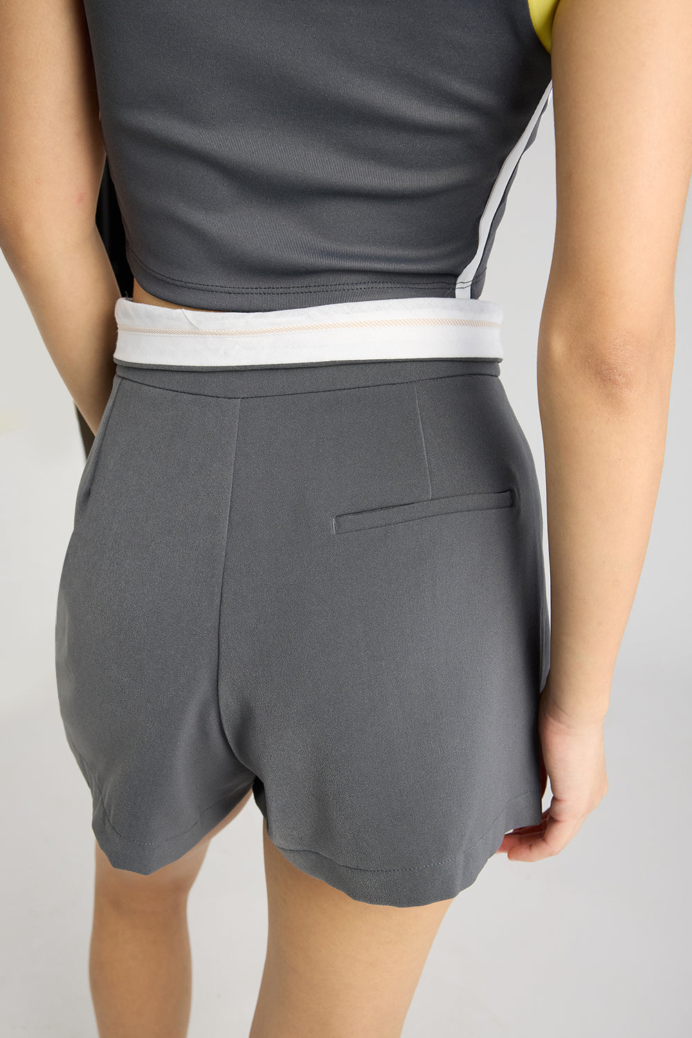 Corp Girlie Charcoal Skort