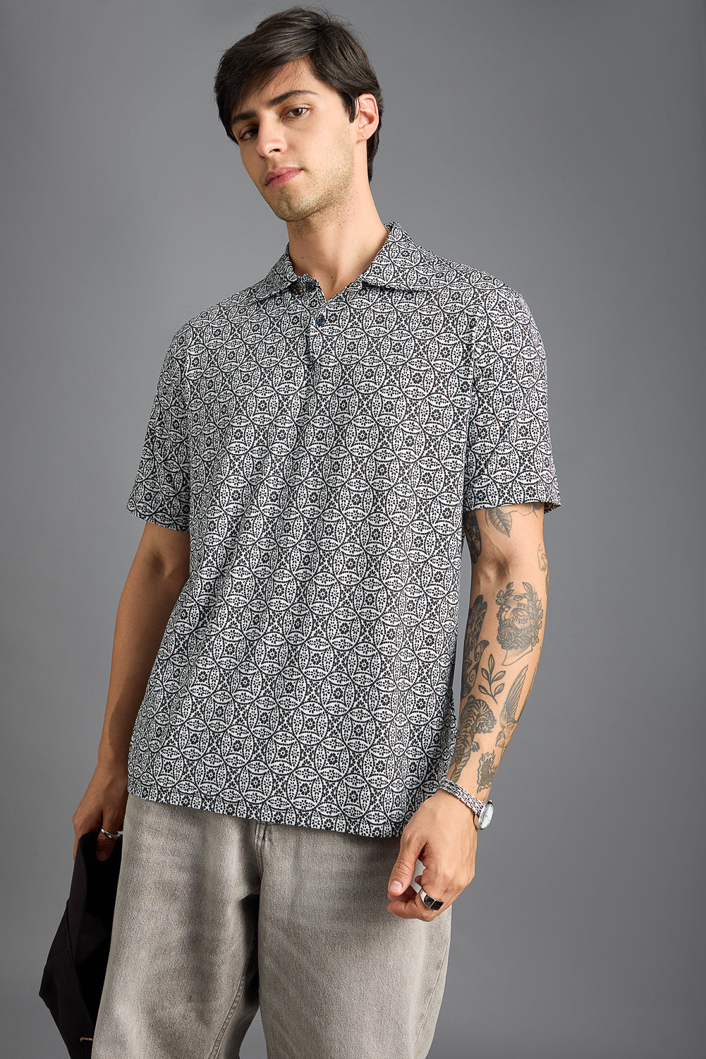 Florean Print Men's Polo T-Shirt