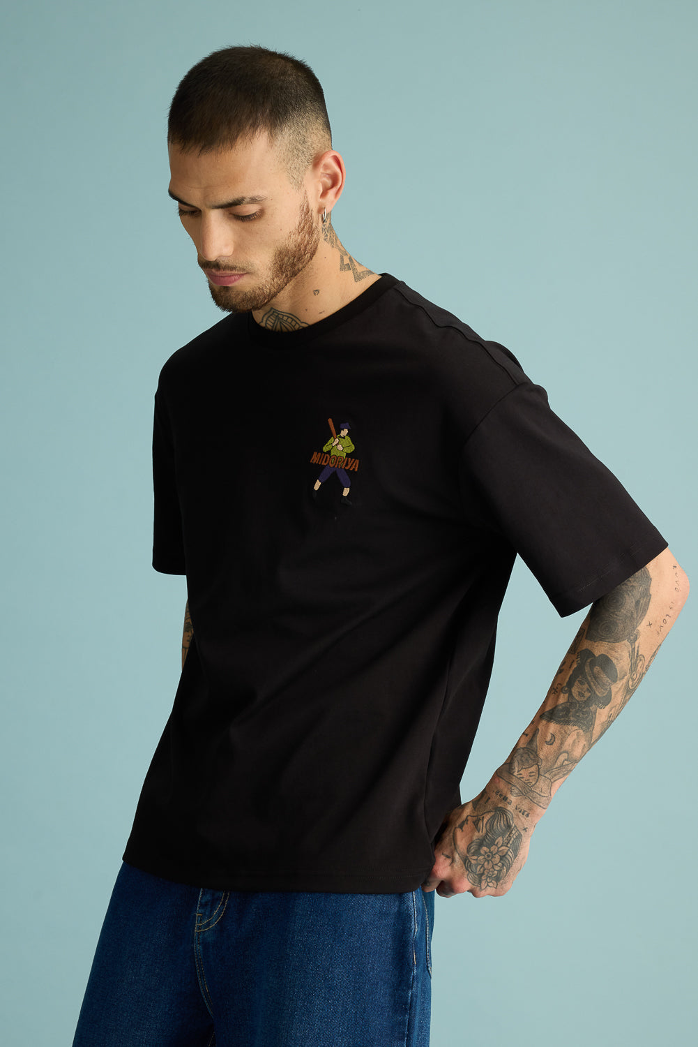 Men's Black Midoriya Tee