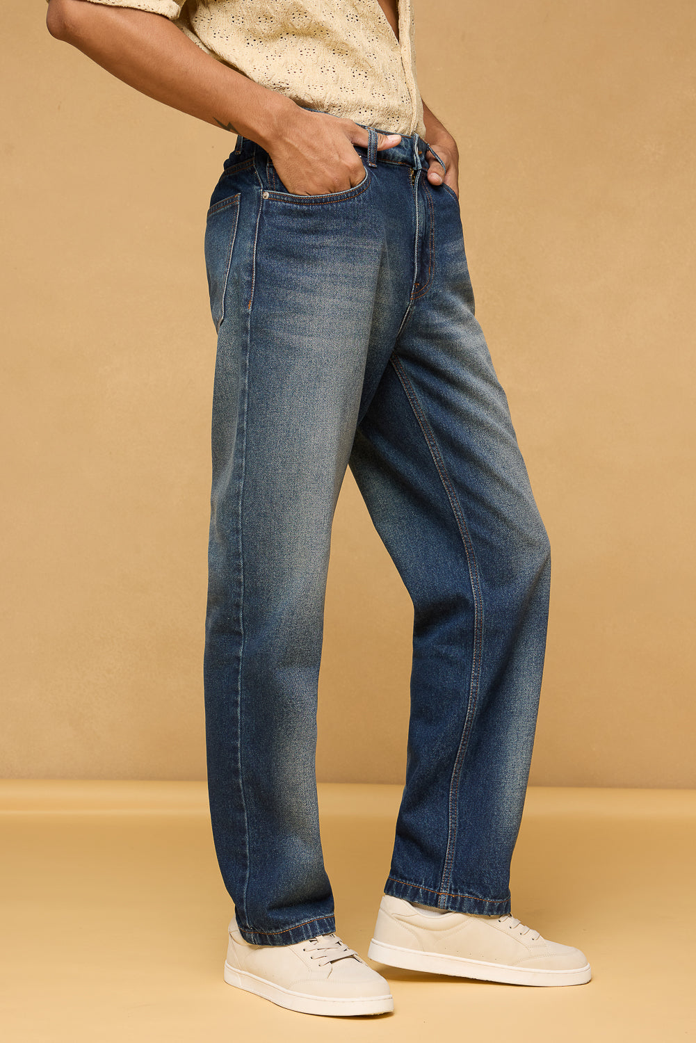 Dual Wash Men's Relaxed Fit Jeans