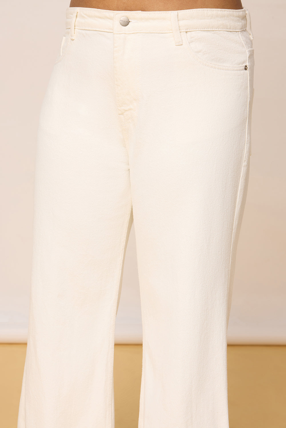 Statement White Bootcut Jeans